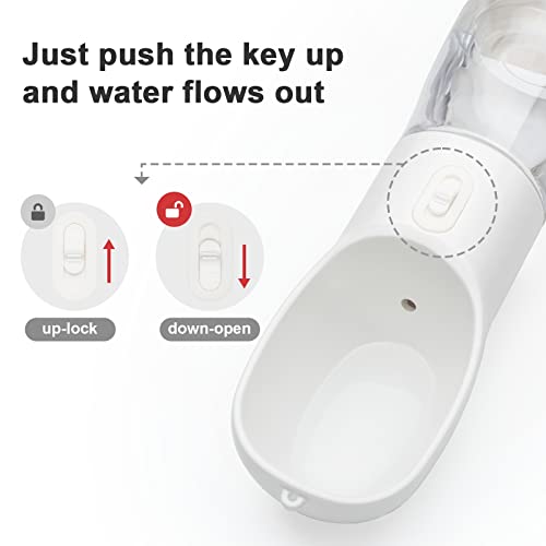 Outdoor-Dog-Water-Bottle-Dispenser-Leak-Proof-Water-Bottle-for-Dogs-On-The-Go-with-Food-Container-Multifunctional-Travel-Dog-Water-BottleWhite Outdoor Dog Water Bottle Dispenser Leak Proof Water Bottle for Dogs On The Go with Food Container Multifunctional Travel Dog Water BottleWhite