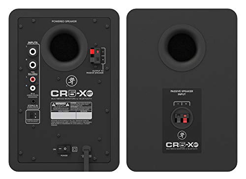 Mackie 2 Cr5-Xbt 5" 80W Bluetooth Reference Multimedia Studio Monitors Speakers Bundle With Rockville Rvsm1 Pair Of Near-Field Studio Monitor Stands W/Adjustable Height #TOP3