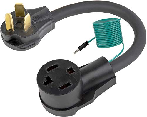 Flash Deals - 80% OFF Travelmaster 1.5FT Dryer Adapter, Dryer Plug Cord Nema 10-30P Male to 14-30R Female, 4 Prong to 3 Prong Dryer Plug Converter, 30 Amp, 250V (10-30P/14-30R)