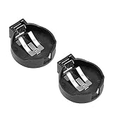 N/A 2 pièces CR / LIR2450 Support de Pile Bouton Horizontal