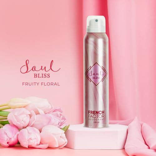 Image of Experience the Essence of Elegance with The French Factor Soul Bliss Perfume Body Spray for Women 150ml - Soul Charming Smell