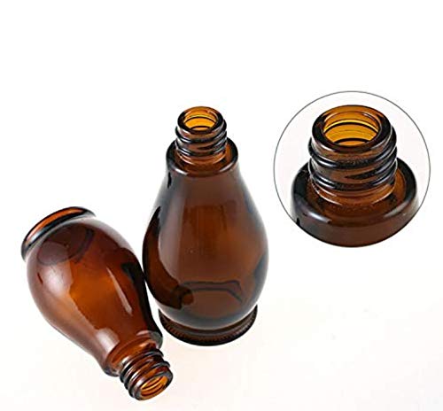 VASANA 30ML Amber Glass Spray Bottle with Fine Mist Sprayers and Anti-Dust Cap for Cosmetic Cleaning Aromatherapy Essential oil Diffuser Massage - Pack of 3 - Image 4