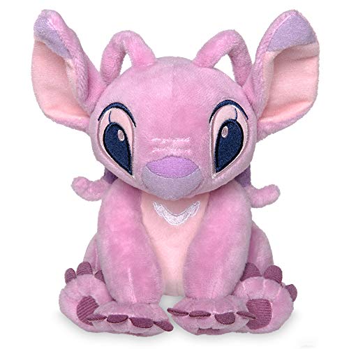 Disney Angel Plush - Mini Bean Bag, Lilo & Stitch, Kids Fluffy Plush Character with Flexible Ears and Embroidered Features, Suitable for Ages 0+