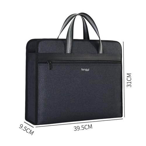 fengyi Large Capacity Business Briefcase, A4 Office Handbag, Oxford Cloth Conference Bag, Multi-layer Storage for Laptop2