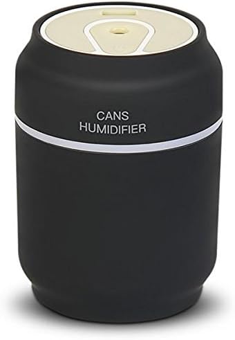 iCreation Mini Humidifier 3-in-1 Portable Mist Humidifier with USB Fan, LED Light, Auto Shut Off Protection (Black)