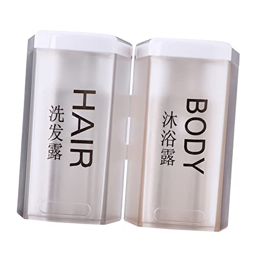 Ciieeo 1set Wall Mounted Manual Soap Dispenser Refillable Soap Container for Shampoo Shower Gel Easy Installation with Lock for Home Hotel Use