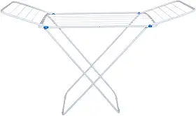 Varal De Chão Abas Slim Dobrável Retrátil Aço Reforçado 185 CM x 50 CM x 95 CM