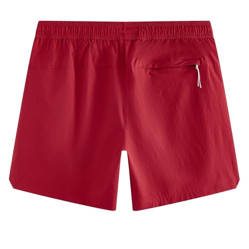 Image of maamgic Mens Swim Trunks 5 inch with Compression Liner Stretch Quick Dry Swim Shorts Swimming Trunks Bathing Suits