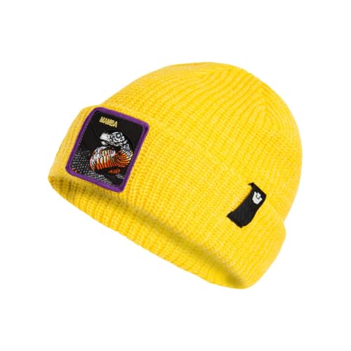 The Mamba Beanie Goorin Bros bonnet jaune YEL à maille côtelée stretch et douce