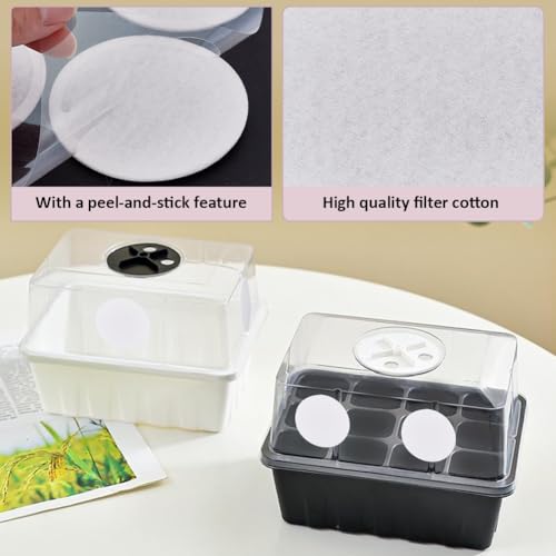 Image of GORGECRAFT 24Pcs Monotub Adhesive Filter Disks 75mm Diameter Cotton Filter Patches Stickers 2mm Thick Round Wide Mouth Mason Jar Lids Pads Replacements for Mushroom Cultivation Growing Accessories