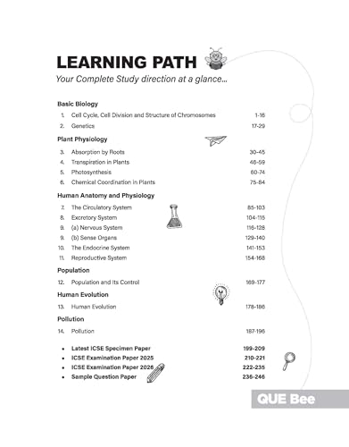 Image of Arihant ICSE Biology Class 10 Exam 2026-27 | Quick Theory, Exam Pattern Questions & Sample Papers | As per ICSE Syllabus | Que Bee 2nd Edition 2027