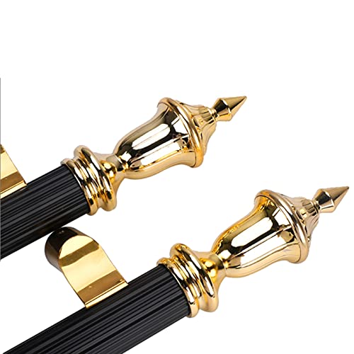 Poignées appariées surdimensionnées texturées barre de poignée de porte robuste noire style rétro