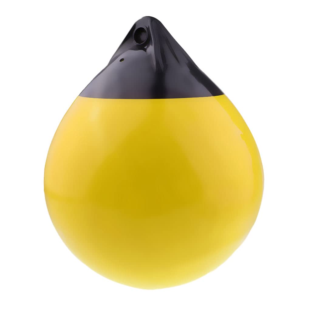 Bouée D'amarrage de Bateau Gonflable de Bouée de de Bouée D'amarrage Diamètre.12 "Flottant, Jaune, 30x35cm