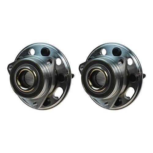 Image of TRQ Left and Right Wheel Bearing and Hub Assembly Set 2 Piece Compatible with 10-17 Chevrolet Equinox 14-17 Impala 13-16 Cadillac XTS 15-16 CTS All Wheel Drive 10-17 GMC Terrain 10-16 Buick Lacrosse