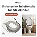 hauck Toilet Baby Seat, Grau - Universeller Toilettensitz für Kinder ab 18 Monaten, Einfache Befestigung an der Toilettenbrille, WC Aufsatz Einfach Abwischbar
