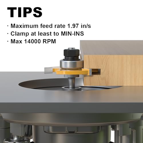 Image of Slot Cutter Router Bit 1 /4 Shank, 3 Wing Slotting Cutter Router Bit for T-Molding Slot Cutting | 7 /32 inch Carbide Height