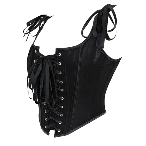 IZUS Steampunk Gothic Bustier Corset Tops for Women...