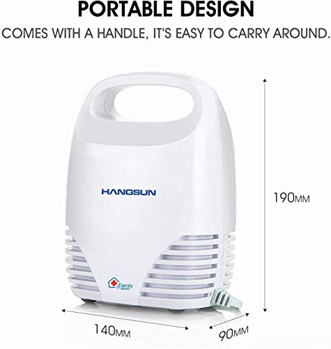 Miniatura 5 de Hangsun Inhalador Nebulizador Electrico CN560 Nebulizador Bebe Adulto Para Inhalación De Medicamentos Líquidos (Blanco)