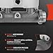 A-Premium Brake Master Cylinder with Reservoir and Sensor Compatible with Chevrolet and GMC Vehicles - For Avalanche, Express 2500 3500, Silverado 1500, Suburban, Sierra 1500, Yukon XL 2500