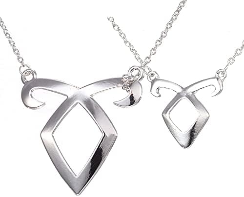 BUHBAY Fashion Jewelry Silver Charm The Mortal Instruments: City of Bones Angelic Power Pendant Necklace for Men and Women