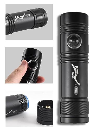 120M Depth Dive Light, Waterproof Underwater 3 Modes LED Scuba Flashlight - image 5