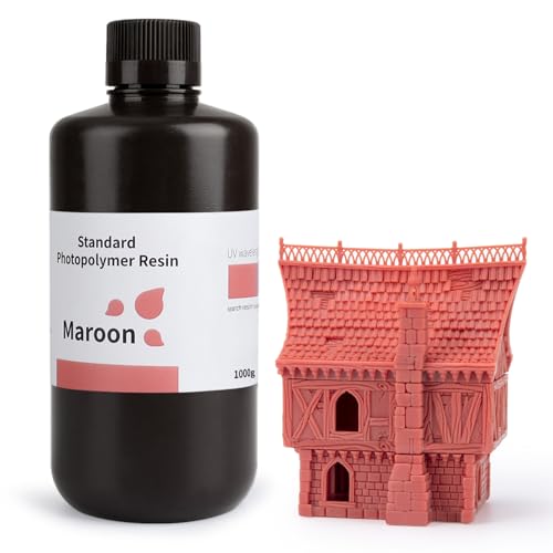 ELEGOO Standard 3D Printer Resin Solid Brown Red 1000g Fast Curing