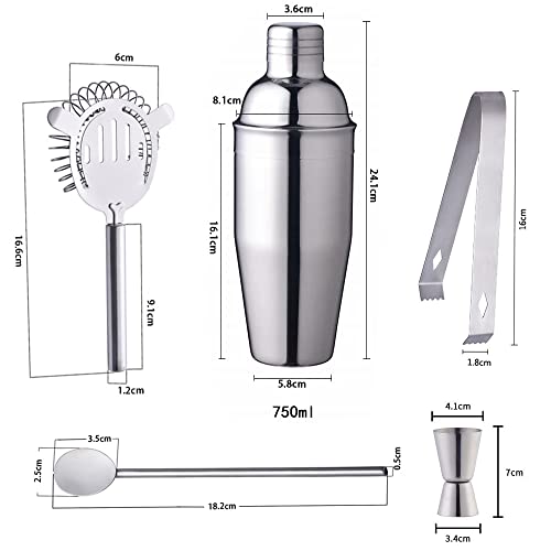 Cocktail Shaker Kit Hillylolly 5 Pezzi Cocktail