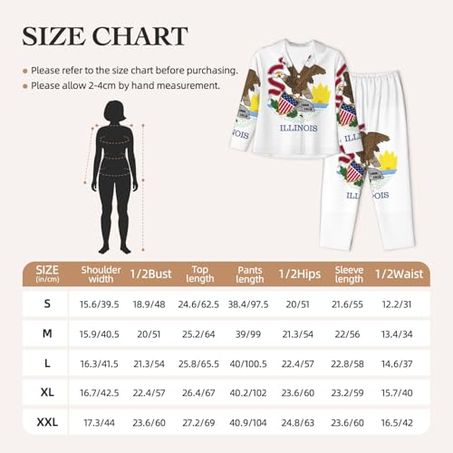 Pyjama Illinois femmes ensemble chaud manches longues bas complet - 6