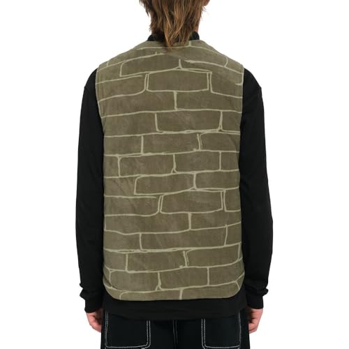 Veste sans manches Bowered Vest Volcom Wintermoss pour homme en taille S vert - 2