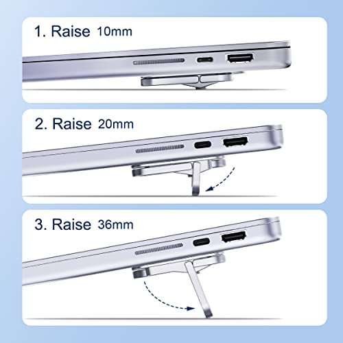 Hagibis Adjustable Aluminum Laptop Stand with Heat Dissipation — view 2