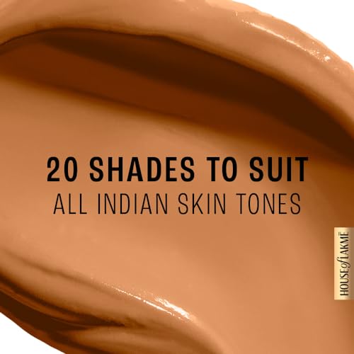 Image of LAKME Powerplay Priming Liquid Foundation, Natural, Flawless Finish, Medium To Full Coverage, Built in Primer, Long Lasting, SPF 20, Neutral Chestnut, 25ml