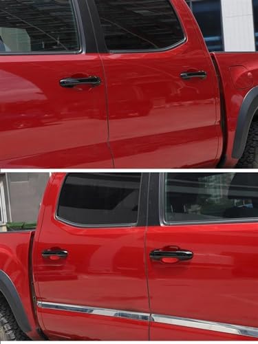 Cubiertas de manija de puerta negra para Toyota Tacoma 2016-2022: accesorios de carrocería ABS 5