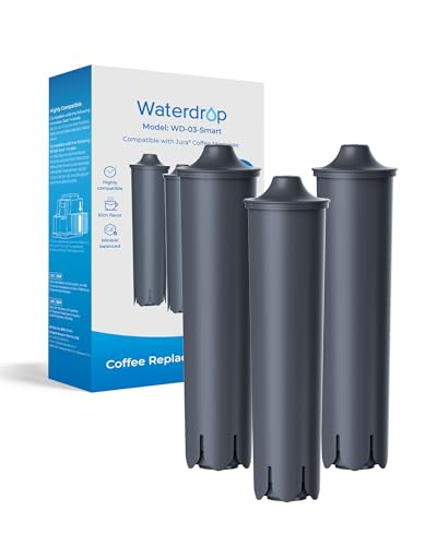 Image of Waterdrop C03 Coffee Filter Cartridge, Replacement for Jura Claris Smart Filter 71794, 24234 Smart+ Filter, Compatible with Jura E8, E6 Coffee Machines, 3 Pack