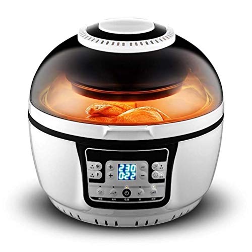 RANRANJJ Tragbarer Platzsparend Elektro-Heißluft Friteuse Öl-Less Gesundes Herd, Timer und Temperatursteuerungen, 10L…
