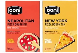 Ooni Pizza Dough Mix Bundle - 4 x Neapolitan Style & 4 x New York 8.8 oz...