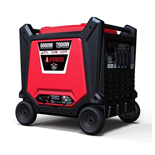A-iPower SUA8000i 8000 Watt Portable Inverter Generator, for Sensitive Equipment