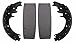 Wagner Z656R Riveted Brake Shoe Set, Rear