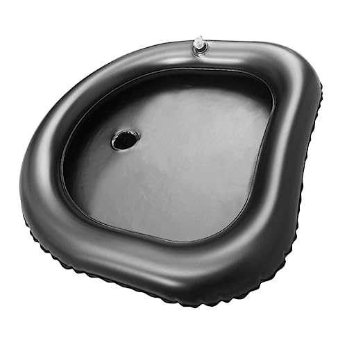 Didiseaon Inflatable Shampoo Basin Shampoo Holder for Hair Washing Basin for Portable Hair Washing Sink Bed Hair Washing Basin Inflatable Hair Shampoo Tray Kid Shampoo Black Pvc