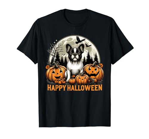 Spooky French Bulldog Halloween - Camiseta festiva Boo & Bark Camiseta