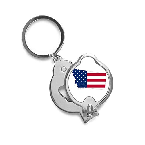 Coupe-ongles drapeau Montana USA avec motif étoiles et rayures