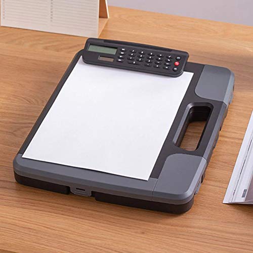 PAVLAX Portable A4 Files Document Clipboard Storage Case Organizer with Calculator Multifunctional Holder School Office Supplies PAVLAX Portable A4 Files Document Clipboard Storage Case Organizer with Calculator Multifunctional Holder School Office Supplies