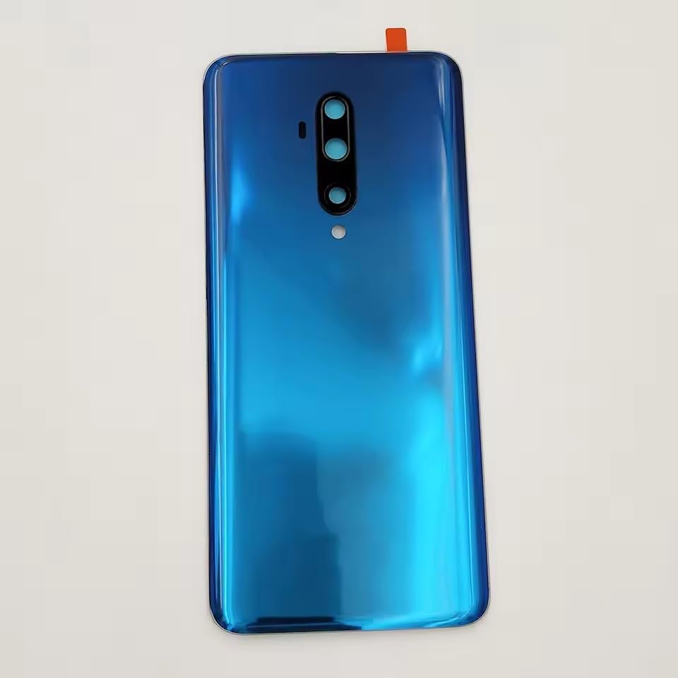YOOOKOOO Compatible Rear Back Cover for OnePlus 7T Pro – Battery Door Housing Replacement Part (Bright-Blue)
