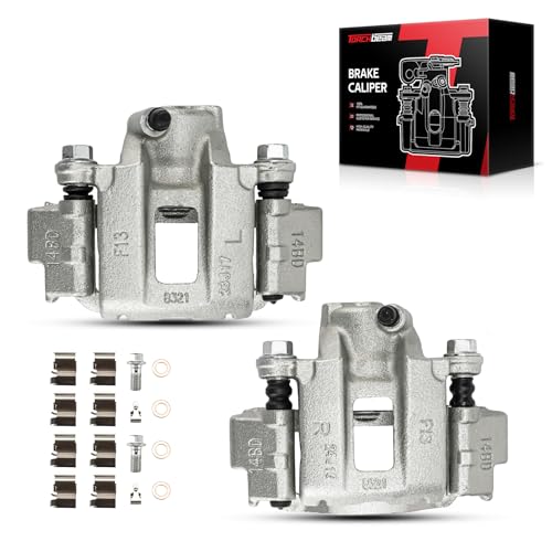 Image of Torchbeam Rear Brake Calipers Set for Toyota 2003-2009 4Runner, Toyota 2007-2014 FJ Cruiser, Rear Left and Rear Right Calipers Replace # 19B2726+19B2727