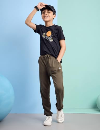 Image of Amazon Brand - Symbol Boys 100% Cotton Graphic Printed Half Sleeves T-Shirt | Age 6-14 Years