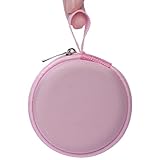 Ginsco Mini-Portable Hard Shell Earbuds Case for Apple EarPods Headphones USB-C Wired Ear Buds/Samsung Galaxy Wired Earbuds, Travel Case for Earphones Earplugs (1, Pink)