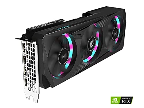 Image of GIGABYTE AORUS GeForce RTX 3060 Ti Elite 8G (REV2.0) Graphics Card, 3X WINDFORCE Fans, LHR, 8GB 256-bit GDDR6, GV-N306TAORUS E-8GD REV2.0 Video Card