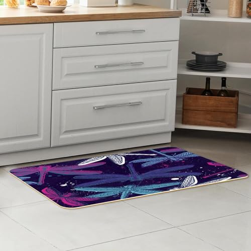 Tapete de cocina transitable para pasillo y cuarto de lavado con libélulas 7