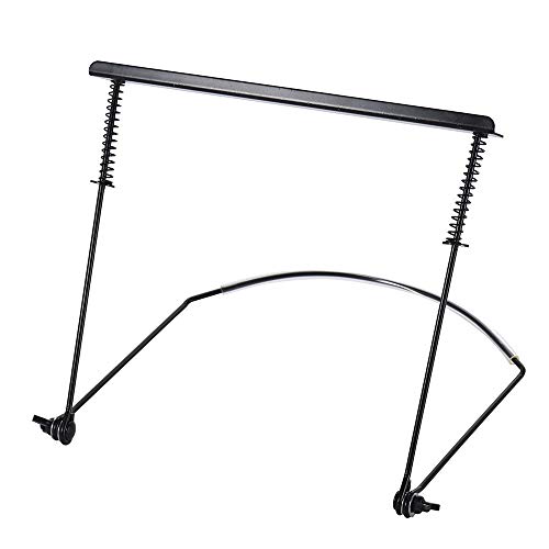 Image of Mozart 24 Hole Harmonica Mouth Organ Harp Holder Black | Adjustable Neck Holder Stand for Hands Free Playing | Ideal for Guitarists Singers and Musicians