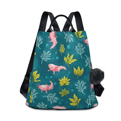 Mochila bonita para mujer antirrobo de viaje con pompones perfecta para regalar en senderismo