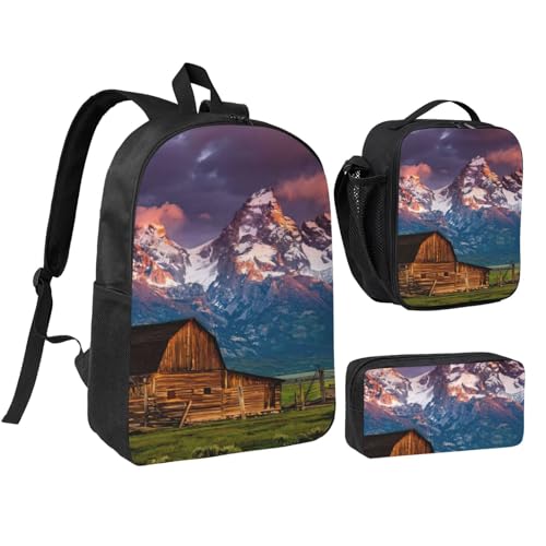 Mochila de viaje de Parque Nacional con bolsa de almuerzo de 17" para organizar tus estudios
